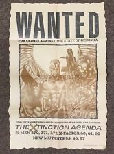 X-Men Wanted Jim Lee 1990 promo poster XTinction Agenda Wolverine Cable Archange picture