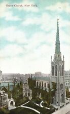 Vintage Postcard Grace Parish Church Historical Bldg. Manhattan New York City NY picture