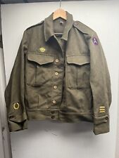 WWII Australian Made 3rd Army Ike Jacket 38R picture