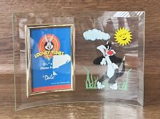 Looney Tunes Sylvester Cat Curved Glass Photo Frame 3.5 x 5 in Dale Tiffany 1997 picture
