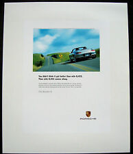 PORSCHE OFFICIAL 986 BOXSTER S 'MILE 8453' ADVERTISING POSTER 2003. picture