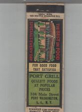 Matchbook Cover 1930s Diamond Quality Port Grill Port Washington L.I., NY picture