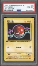 1999 Pokemon FRENCH 1st Edition Base Set Voltorbe-Voltorb 67/102 PSA 8 NM-MT picture