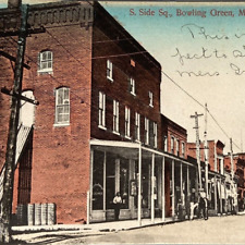 Postcard MO Bowling Green South Side of Square AM Simon Hand Colored 1907-1915 picture
