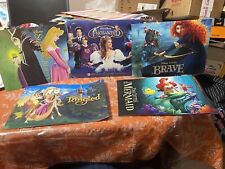 Disney Lithograph Photo Lot Sleeping Beauty Enchanted Little Mermaid Tangled HTF picture