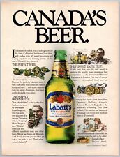Labatt's Canadian Beer The Perfect Brewmaster Vtg Jan, 1986 Full Page Print Ad picture