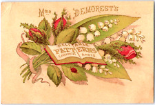 Victorian Trade Card Dry Goods Demorest's Patterns Centennial Award Phelps NY picture