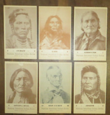 Lot Of 12 Famous American Indian Series PC's-1941- GROVES-Gall, Tecum, and more picture