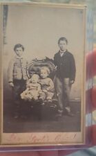 Cdv Antique Photo Siblings picture