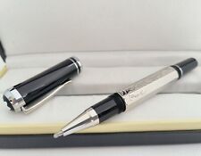 Luxury Great Writers Proust Series Black+Silver Clip 0.7mm Rollerball Pen No Box picture