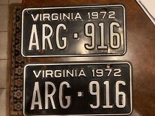 1972 virginia license plates picture