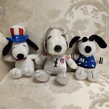 Metlife Snoopy Plush Lot Of 3 Astronaut Joe Cool Patriotic Peanuts Promo Stuffed picture