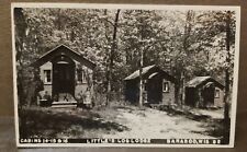 1948 LITTLE'S LOG LODGE BARABOO WI Wisconsin RPPC Real Photo USED picture