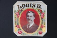 Louis B Gundlach St Paul MN Cigar box label unused embossed gold foil picture