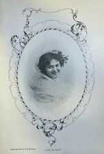 1899 Vintage Magazine Illustration Actress Louise De Wolfe picture