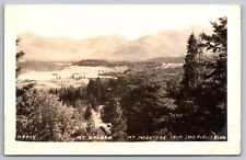 Mt. Colden. Mt McIntyre from Lake Placid. New York Real Photo Postcard RPPC picture