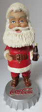 2002 Coca-Cola Carl's Jr Santa Bobblehead - Santa holding Coke Bottle picture