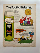 1967 Calvert Gin Extra Dry Football Martini, Trujuns Shoes Vintage Print Ads picture