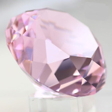 60Mm Crystal Glass Diamond Shaped Decoration, Crystal Diamond Paperweight Jewelr picture