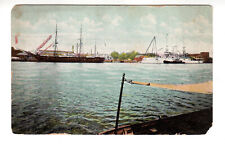 Postcard: Old & New Navy, 1860-1907; publ I. Stern, New York - ships picture
