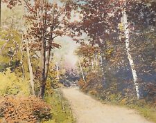 Original David Davidson Hand Colored Photograph #945 The Turning Autumn Scene  picture