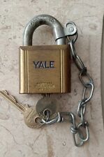 Vintage Yale & Towne MFG. Co. Padlock No. 142432 G H Large Heavy with Keys picture