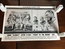 Illustrated Current News - 14 Day Flight to Moon Test Apollo Erman Abell Moyles picture
