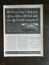 Vintage 1932 Kelly Springfield Tires Full Page Original Ad 424 picture