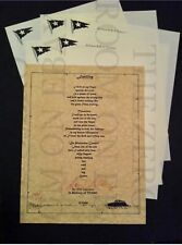 Titanic Signed Numbered Ltd Edition POEM To 414 With Stationary -White Star Line picture