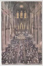 Interior View St. Patrick's Cathedral New York NY Antique Postcard Posted 1912 picture