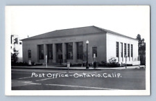 RPPC 1940'S. ONTARIO, CALIF. POST OFFICE. POSTCARD JJ15 picture