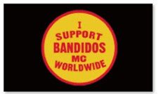 3 by 5  Support Bandidos's Worldwide  Flag picture