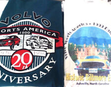 2 RARE Vtg Volvo P1800 T Shirts SPORTS AMERICA Club ES 20th 80-90's Car AUTO  picture