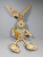 Burlap Easter Bunny Plush Doll / Shelf Sitter picture