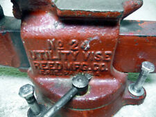 Antique REED Mfg. Co. ERIE PA. No. 24 Bench Utility VISE .  5
