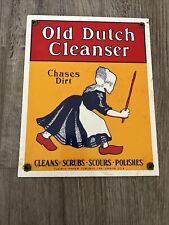 VINTAGE OLD DUTCH CLEANSER PORCELAIN SIGN picture