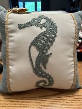 Pier 1 Imports - Maui Seahorse Imported  Throw Pillow - Good Condition - (S2-D) picture