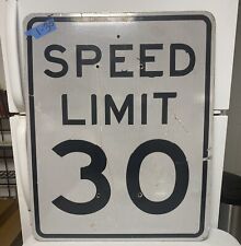 Retired Authentic Road Street Sign (Speed Limit 30) 30