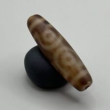 Antique Old Indo Tibetan Himalayan Dzi Agate Eye Bead Amulet in good Condition picture