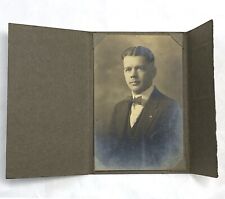 Antique Tri-Fold Card Photograph • Young Man • Toleto Ohio • Northland Studios picture