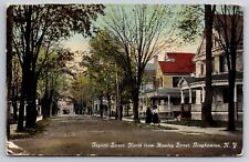 Fayette Street North from Hawley Street Binghamton New York NY 1911 Postcard picture