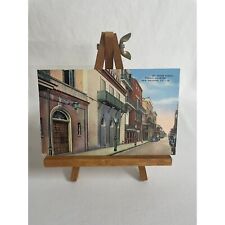 Vintage Postcard New Orleans French Quarter St Peter Street Architecture Art picture