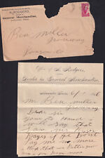 Texas-Alexander-Greenway-A Rodgers Merchandise-Ben Miller-1896 Letter Posted Env picture