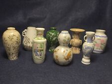 Set Of 8 Miniature Fine Porcelain Vases Representing Imperial Chinese Dynasties picture