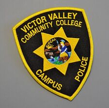 Victor Valley CA C.C.D. Campus Police Patch ++ Mint San Bernardino County CA picture