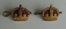British Army WW2 Brass Majors Rank Crowns picture
