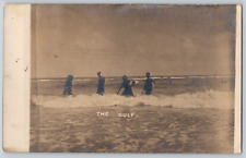 RPPC Postcard~ Faceless Men & Women Swimming In The Gulf Coast picture
