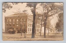 Evanston IL-Illinois, RPPC Fisk Hall, Northwestern College, Vintage Postcard picture