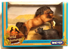 2003 Breyer Wild Mustangs Dun Appaloosa & Black Bear Horse Figure BOX DAMAGE picture