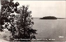 Paynesville Minnesota MN RPPC Lake Koronis 1940 to Great Falls MT Postcard Y8 picture